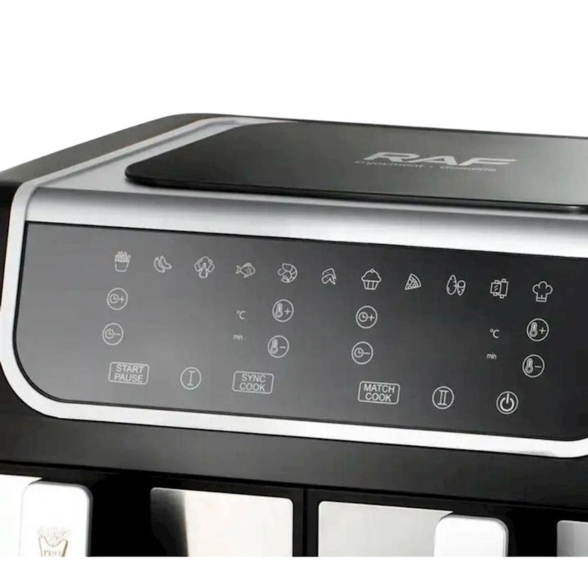 Digital Oil-Free Fryer, 2 Drawers, 4.5+4.5 Liters, RAF R.5262