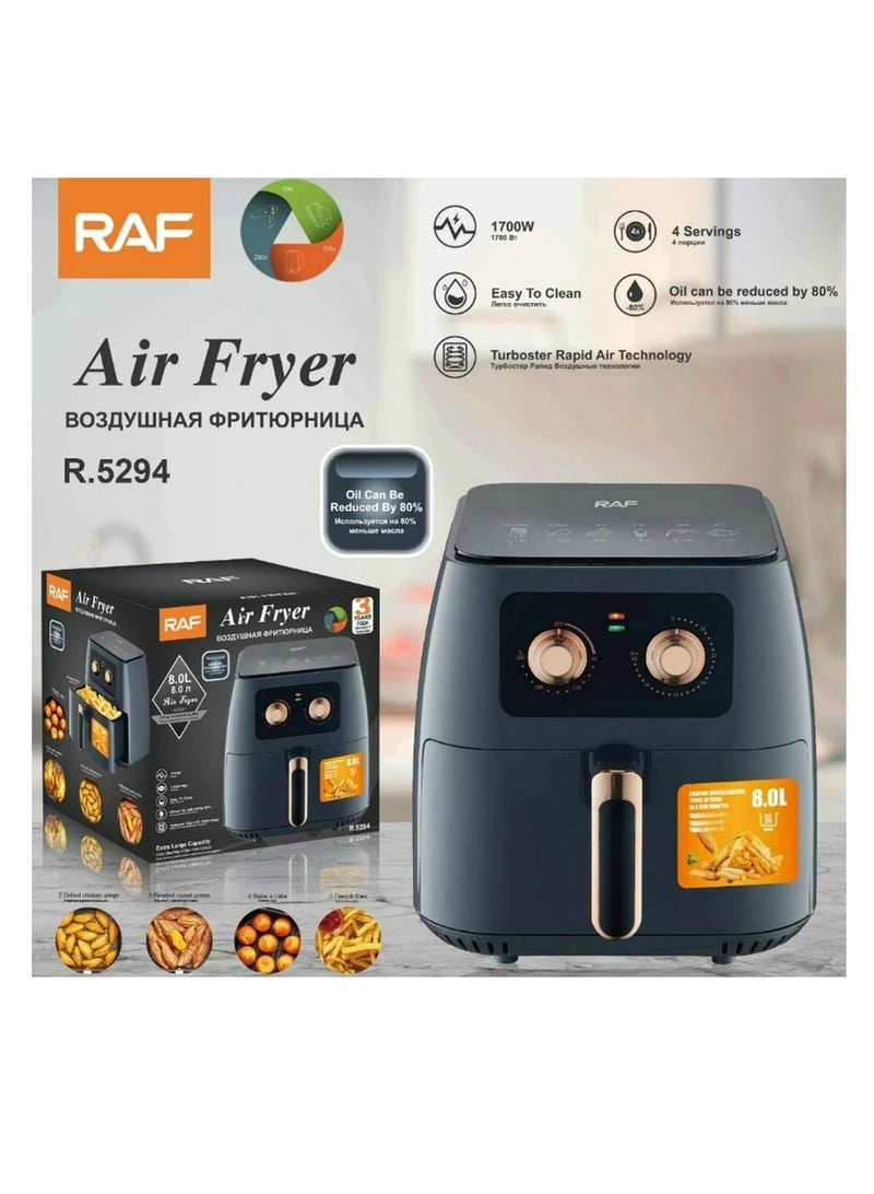 Household Air Fryer 1700W Strong Power 8L Large Capacity R.5294