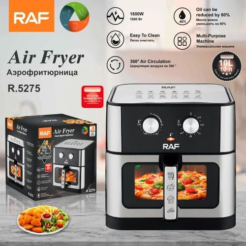 RAF Air Fryer 10L 1800W Oil-Free Fryer R.5275