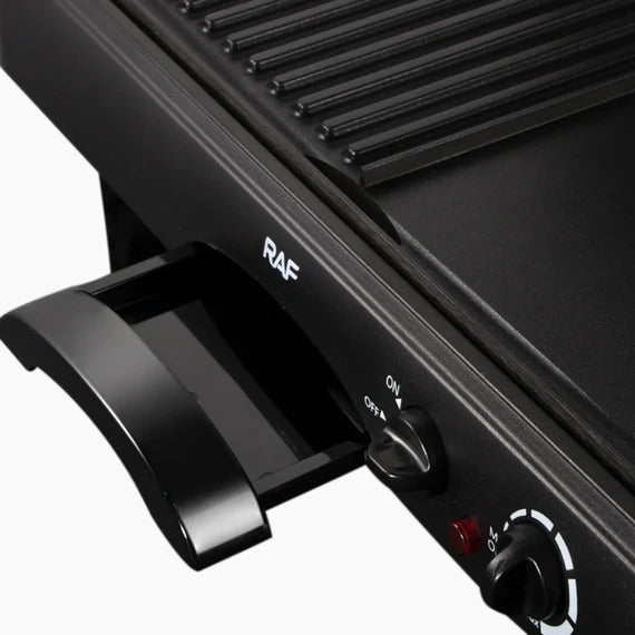 RAF 2-in-1 Baking Tray R.2695 – Grill & Griddle Plate – Dual Thermostat 1600W