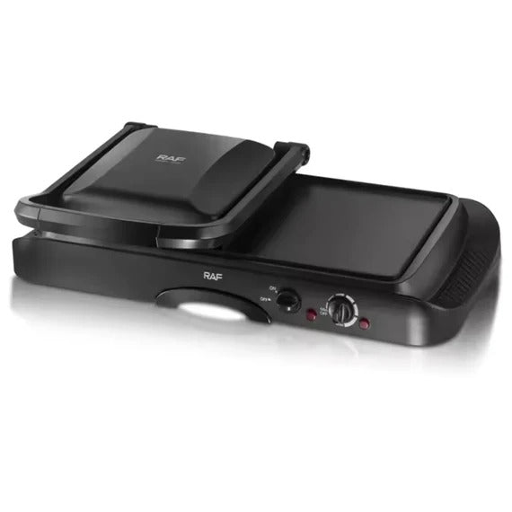 RAF 2-in-1 Baking Tray R.2695 – Grill & Griddle Plate – Dual Thermostat 1600W