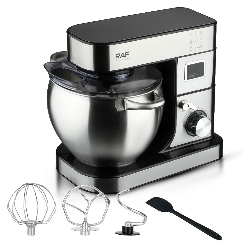 RAF 3-in-1 Stand Mixer ā 12L Large Capacity, R.6603, Multifunctional Kitchen Dough Mixer