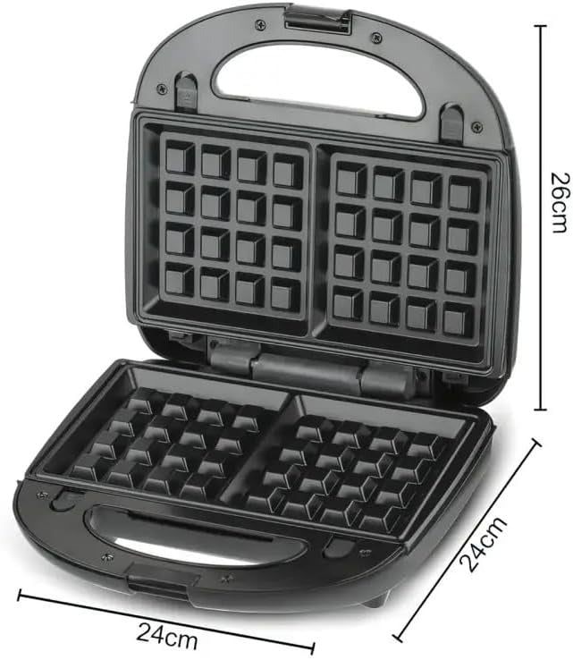 RAF 6-in-1 Grill Electric Toster with 6 Removable Panels R.541 Black