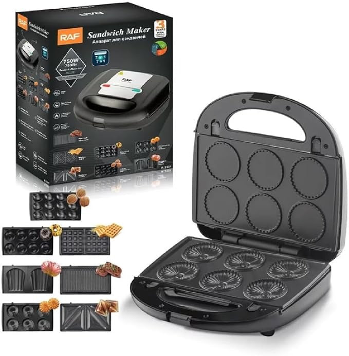 RAF 750W RAF 750W R.2691 Sandwich Maker 7in1 Sandwich Maker 7in1