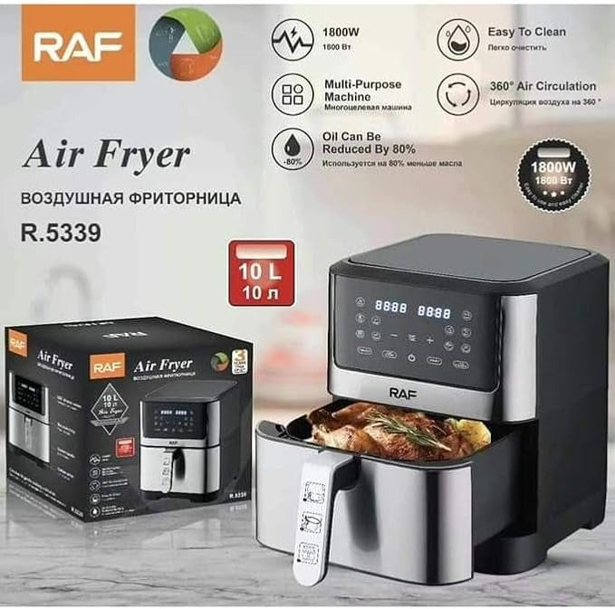 RAF Air Fryer 10L Digital Touch Screen 1800 Watt R.5339