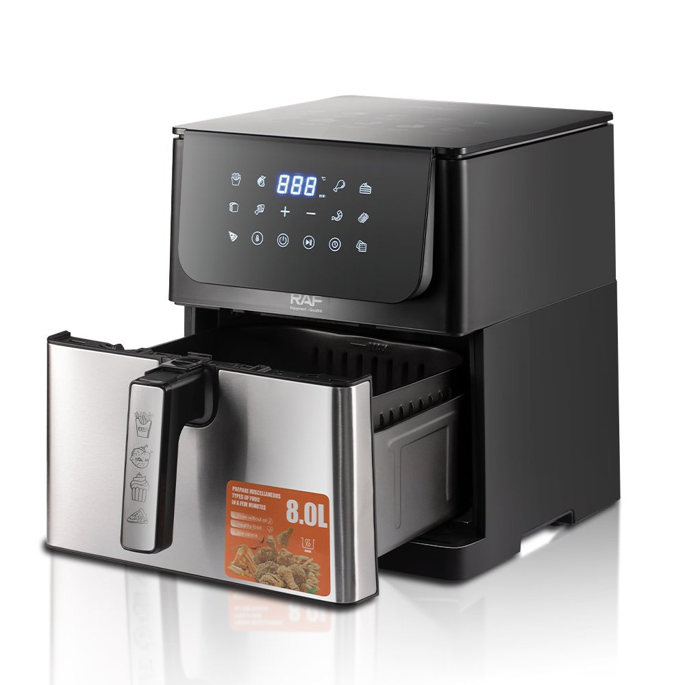 RAF Air Fryer 1800W 8.0L Capacity R.5291 Temperature Control