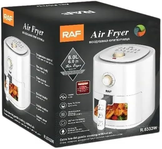 RAF Air Fryer,R.5332W ,6L 1500W,White