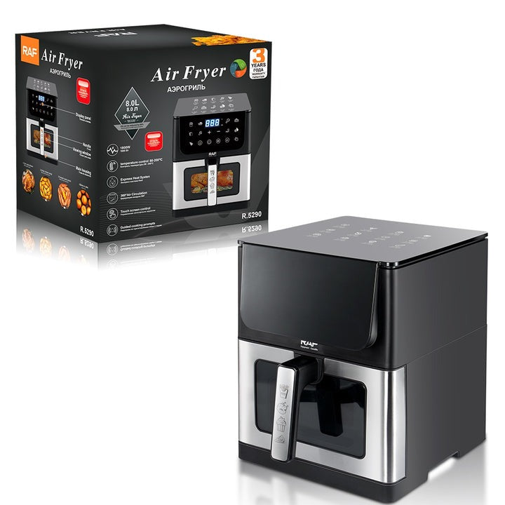 RAF Air Fryer with App Control 8L Capacity 1800W Power Timer Control R.5290
