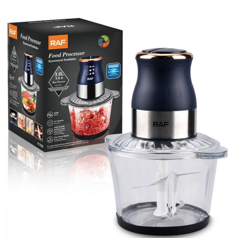 RAF Electric Food Processor 3L, 800W Professional Kitchen Processor – R.7020 Large Capacity