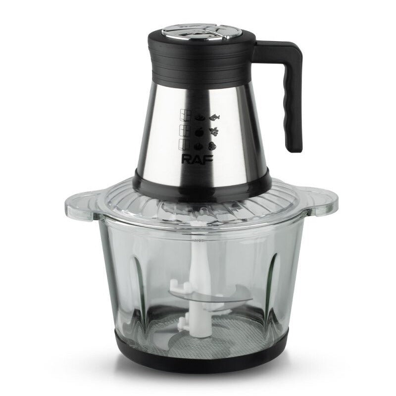 RAF Electric Food Processor & Chopper – 3L Glass Bowl, 800W, R.7037