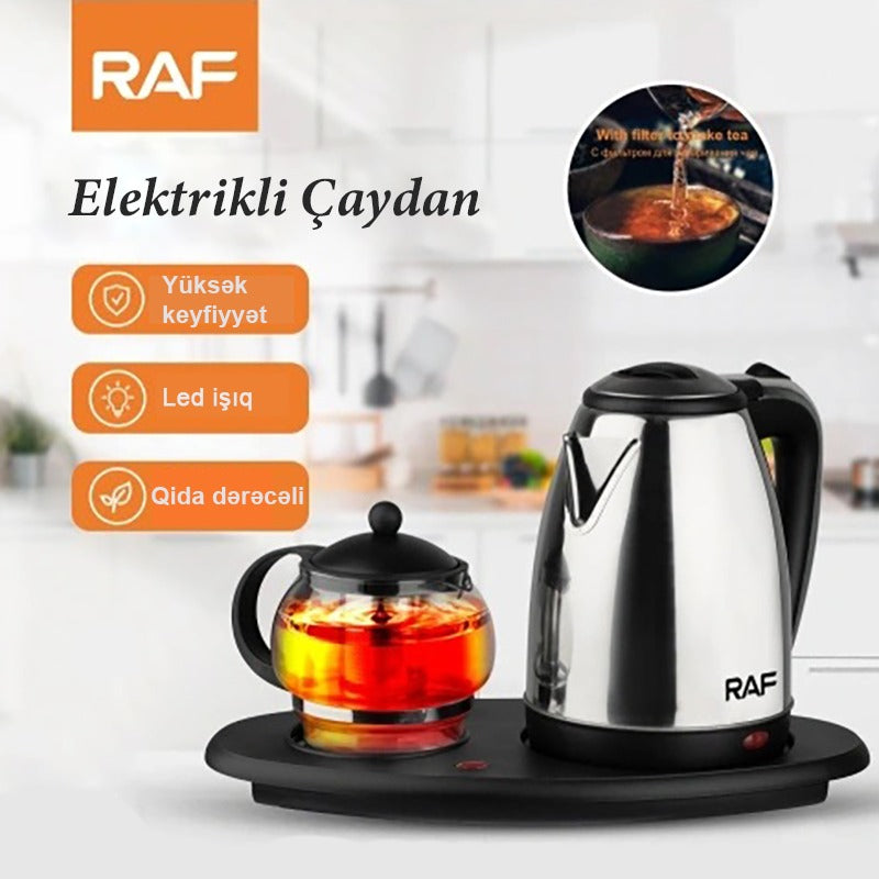 RAF Electric Kettle Set 2200W – Special Stainless Steel – Auto Shut-Off Function – Model R-7899