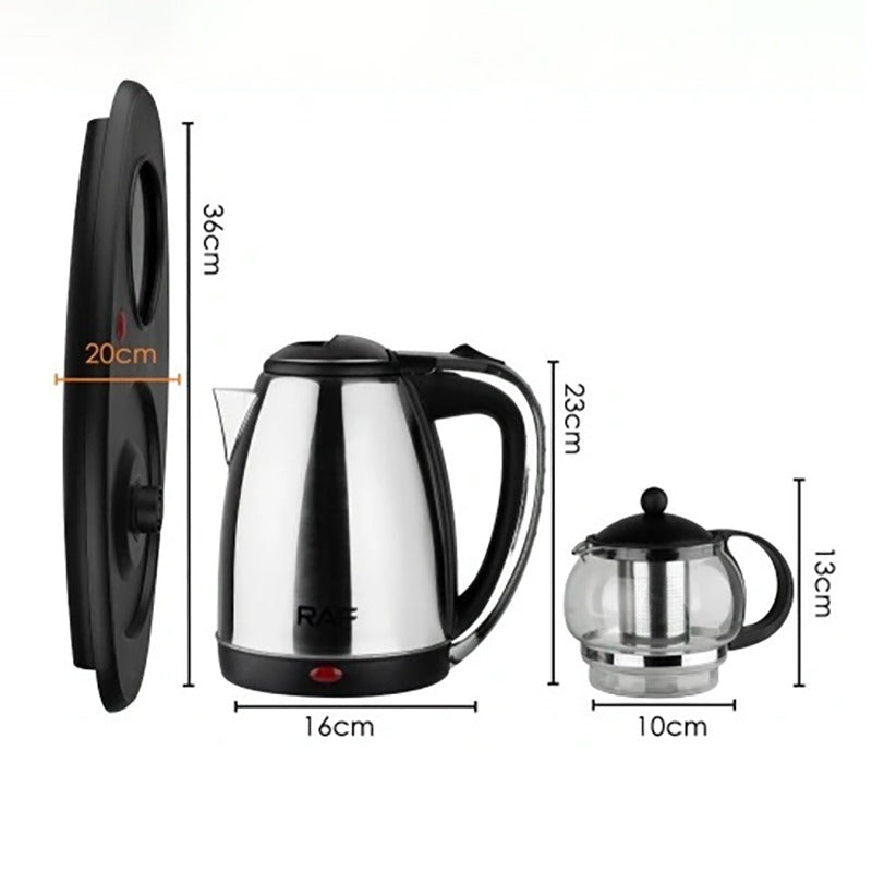 RAF Electric Kettle Set 2200W – Special Stainless Steel – Auto Shut-Off Function – Model R-7899