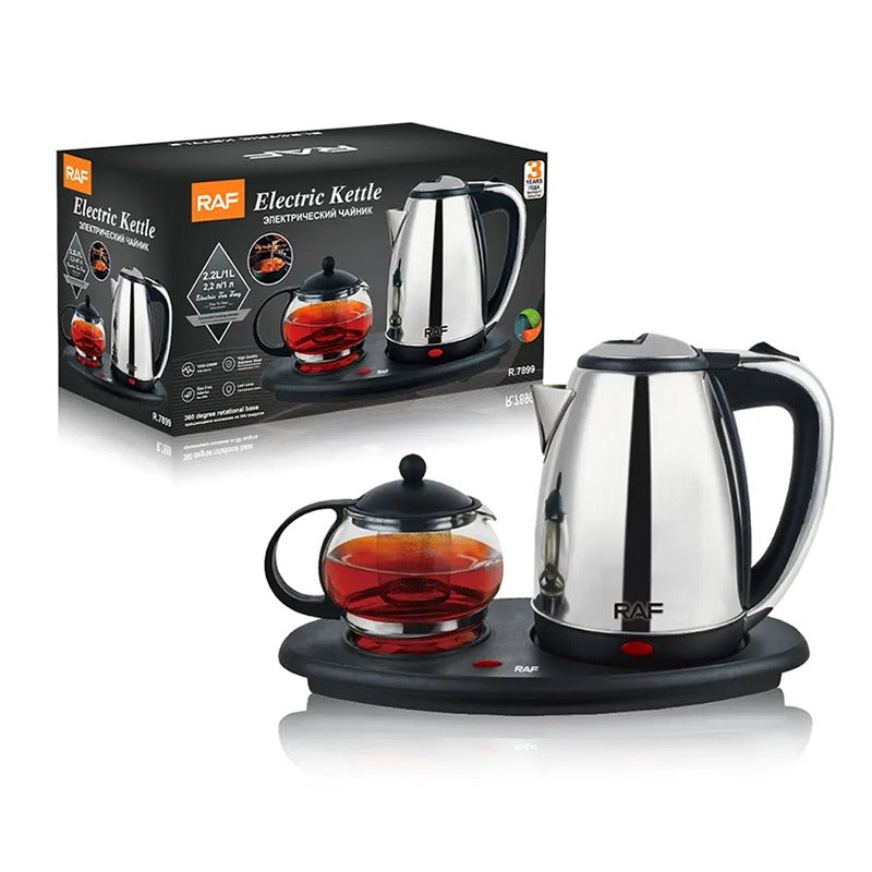 RAF Electric Kettle Set 2200W – Special Stainless Steel – Auto Shut-Off Function – Model R-7899