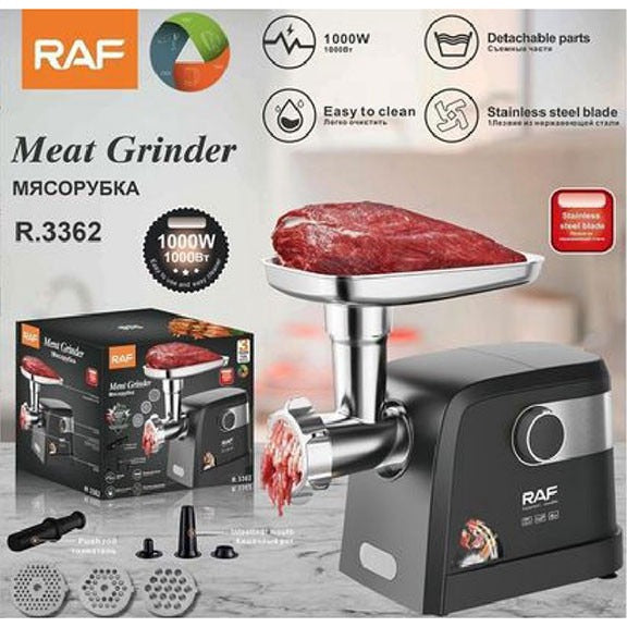 RAF Electric Meat Grinder – 1000W, Multifunctional High Power, R.3362