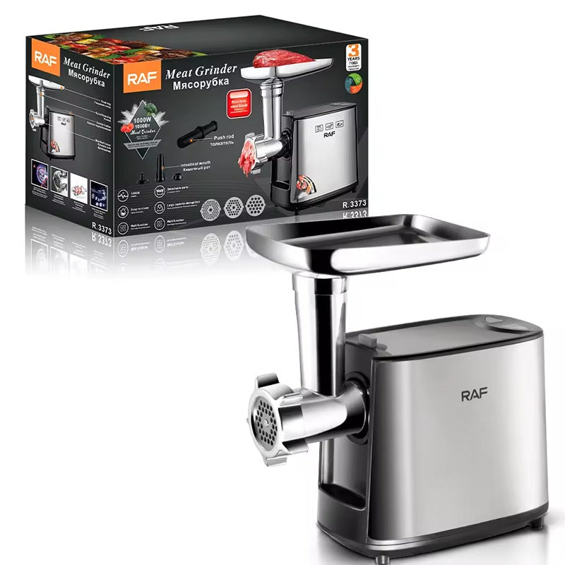 RAF Electric Meat Grinder – 1000W, Stainless Steel, Multifunctional, R.3373