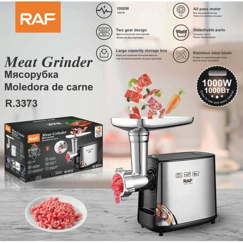 RAF Electric Meat Grinder – 1000W, Stainless Steel, Multifunctional, R.3373
