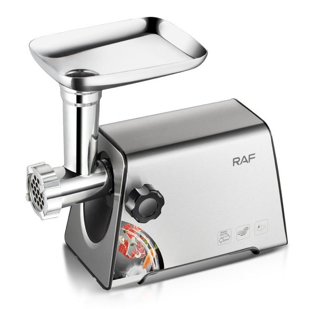 RAF Electric Meat Grinder – 1800W, R.3397, Metal Body, Sausage Attachment