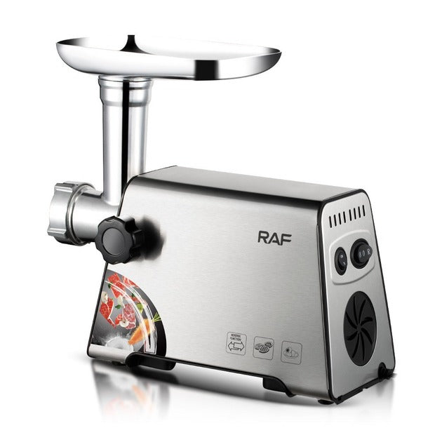 RAF Electric Meat Grinder – 1800W, R.3397, Metal Body, Sausage Attachment