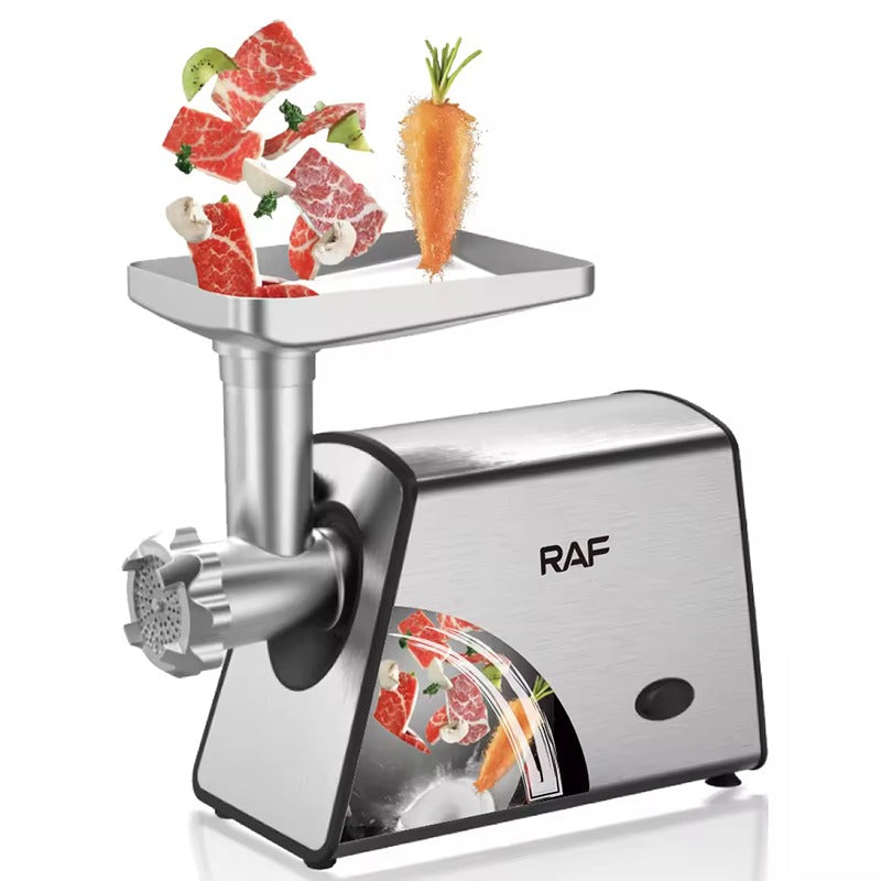 RAF Electric Meat Grinder – 2000W, Stainless Steel, High Power, R.3378