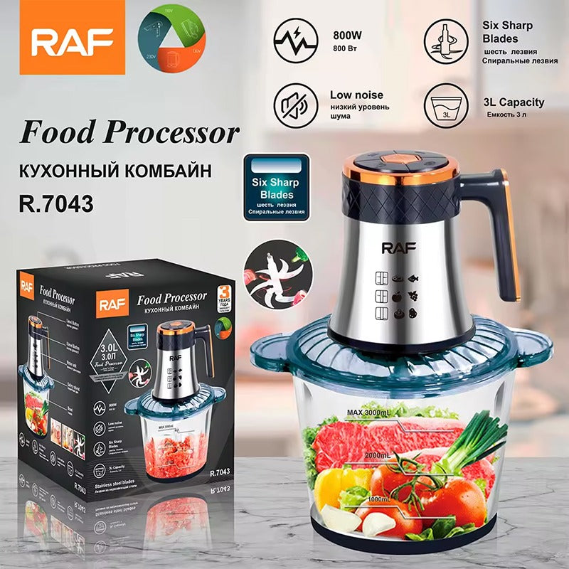 RAF Multifunctional Electric Food Chopper – 800W Vegetable & Kitchen Processor, R.7043