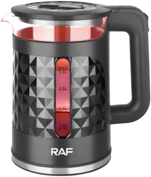 RAF Plastic Electric Kettle 1500W – 2.3L – Model R-7896