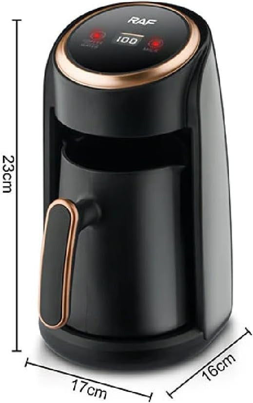 RAF R.116 Digital Turkish Coffee Maker – 600W, Black, Automatic Brewing Machine