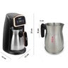 RAF R.156 Digital Turkish Coffee Maker – 600W, 300ml, Black & Stainless Steel