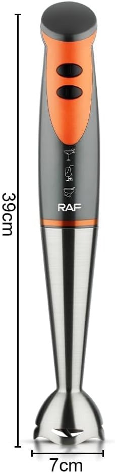 RAF R.271 Hand Blender, 800W Powerful Stainless Steel Stick Blender with Beaker & Chopper Attachment