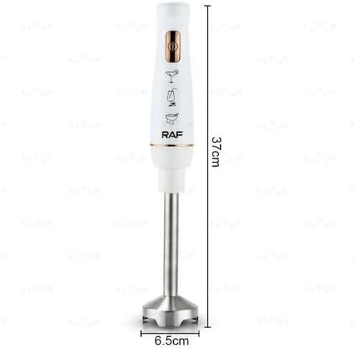 RAF R.303W/B Hand Blender, 800W Stainless Steel Immersion Blender, 4 Sharp Blades, Grinder & Mixer