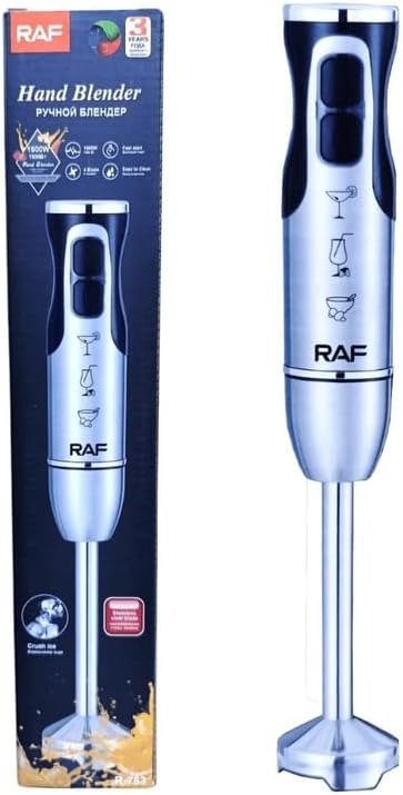RAF R.783 Hand Blender, 1600W Powerful Stainless Steel Stick Blender, Multi-Function Kitchen Mixer