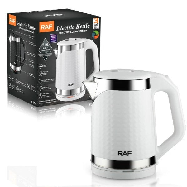 RAF R.7875 Electric Kettle – 2L Bicolor Double Wall Stainless Steel, 1500W