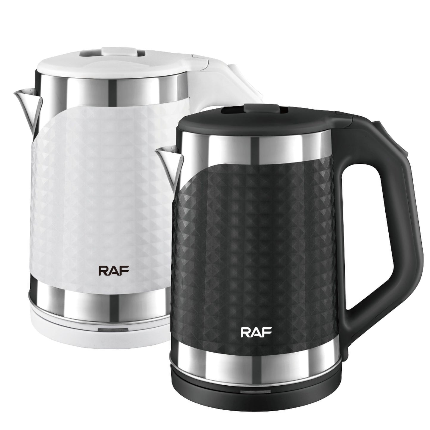 RAF R.7875 Electric Kettle – 2L Bicolor Double Wall Stainless Steel, 1500W
