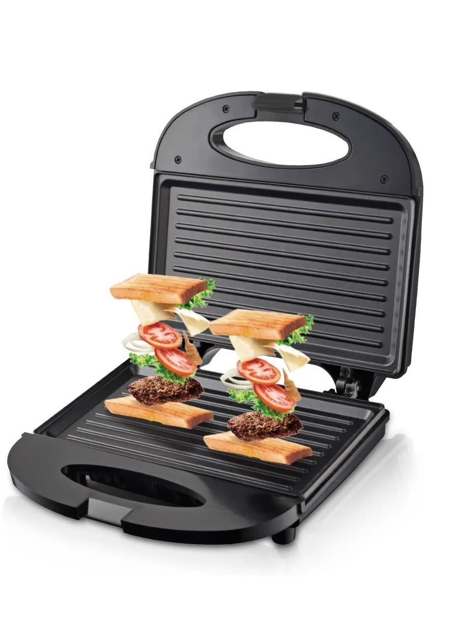 RAF Sandwich Maker R.200, 850 Watt, 220v, 50Hz, Black