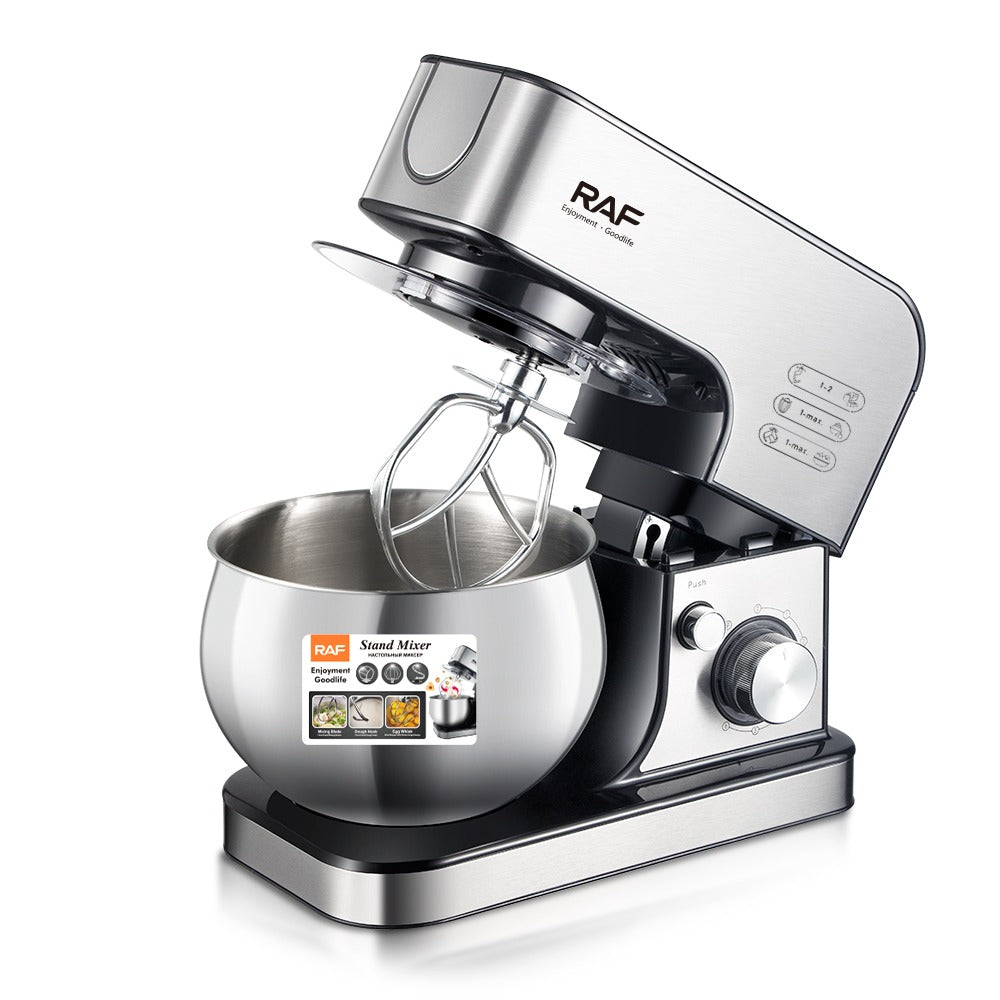 RAF Stand Mixer – 1000W, 5L Bowl, R.6605, Horizontal Electric Dough & Food Mixer