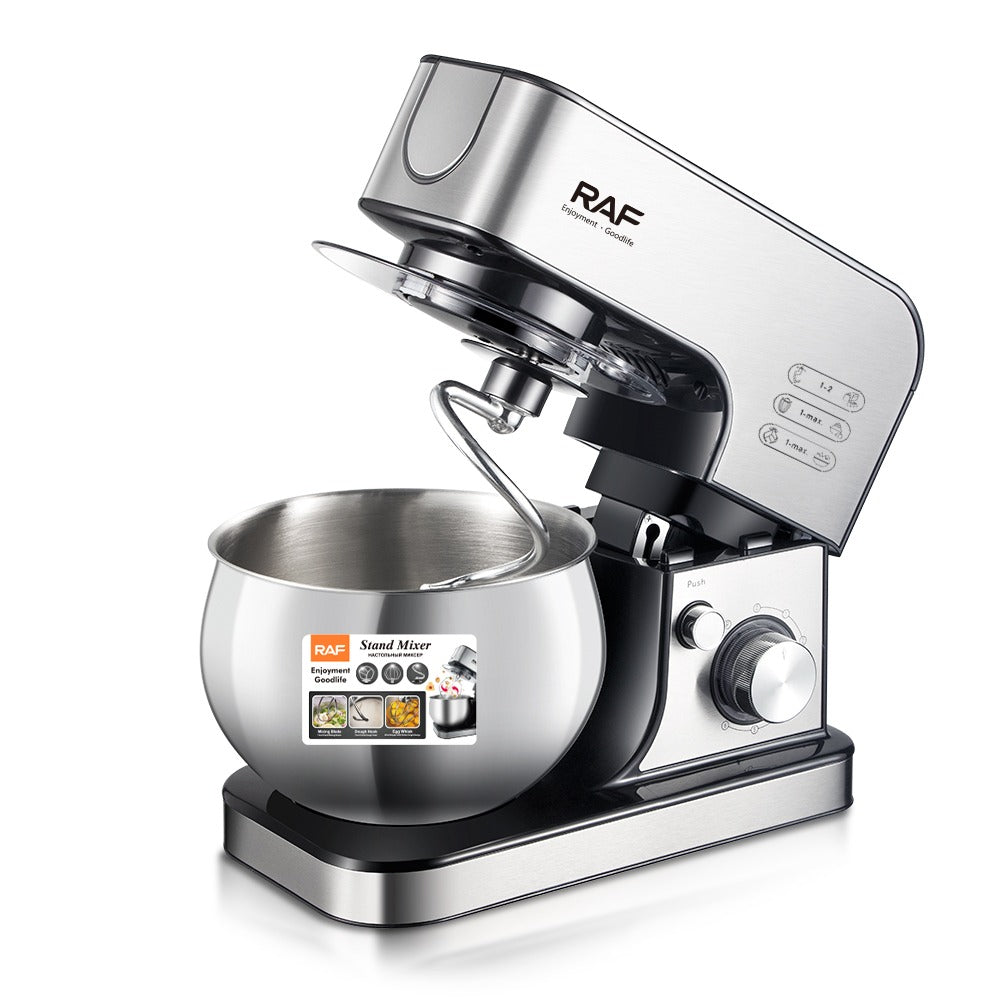 RAF Stand Mixer – 1000W, 5L Bowl, R.6605, Horizontal Electric Dough & Food Mixer