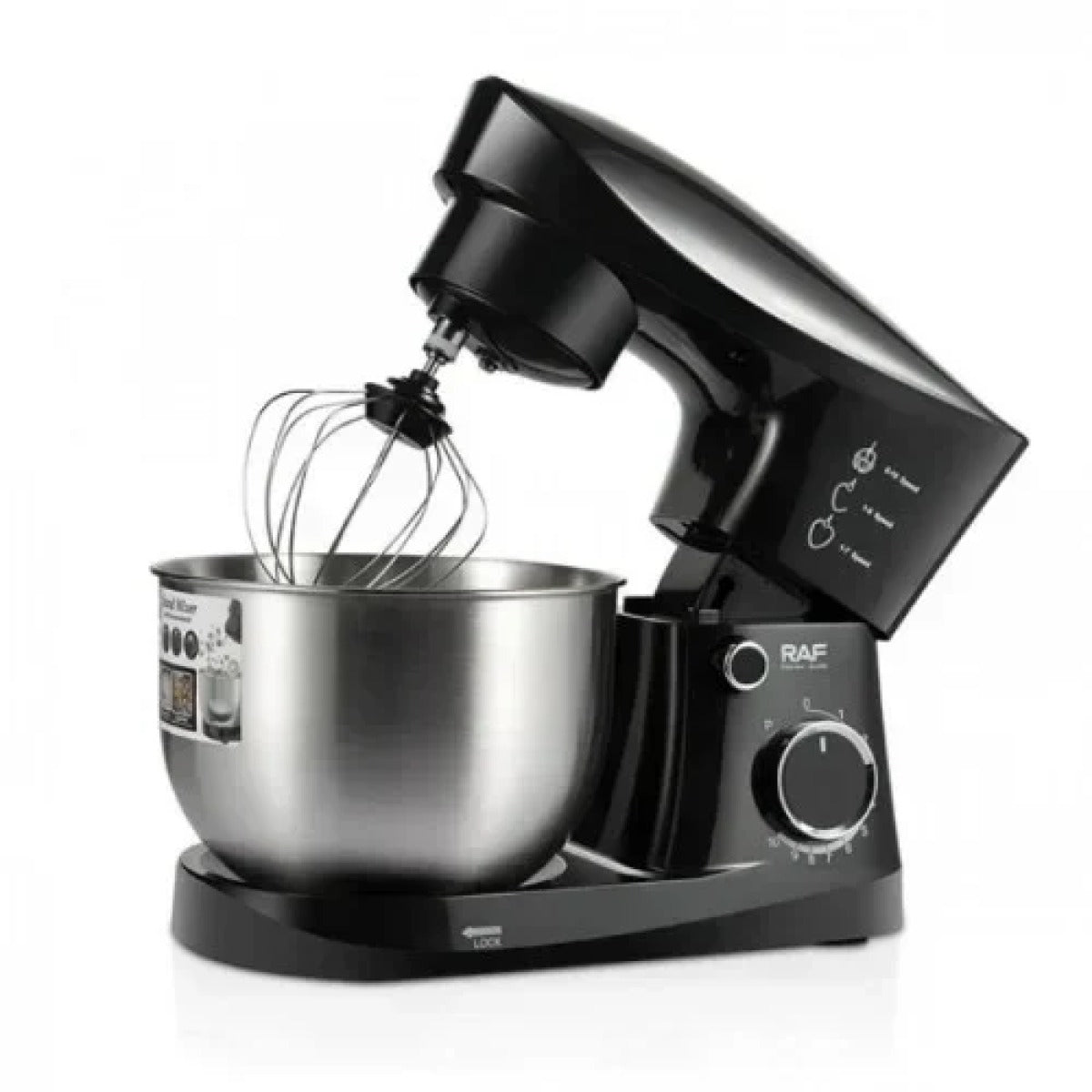 RAF Stand Mixer – 1500W, 4L Stainless Steel Bowl, R.6604 Kitchen Machine
