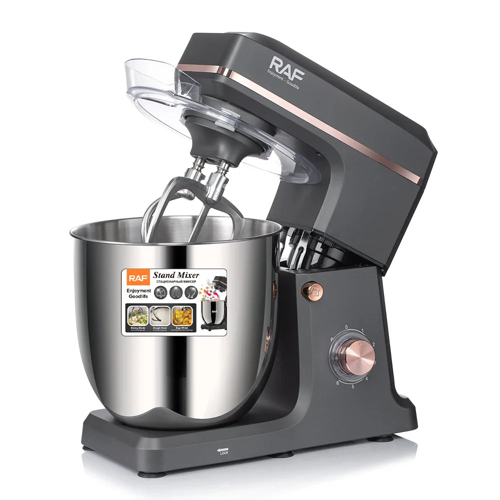 RAF Stand Mixer ā 2000W, 12L Large Capacity Bowl, R.6615, Black