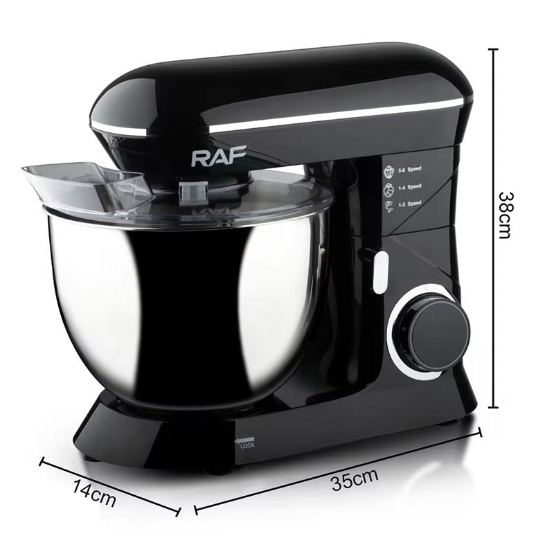 RAF Stand Mixer – R.6602, Multifunctional Electric Dough Mixer, 6-Speed Adjustable Beater & Kneader
