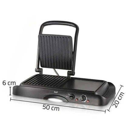 RAF 2-in-1 Baking Tray R.2695 – Grill & Griddle Plate – Dual Thermostat 1600W
