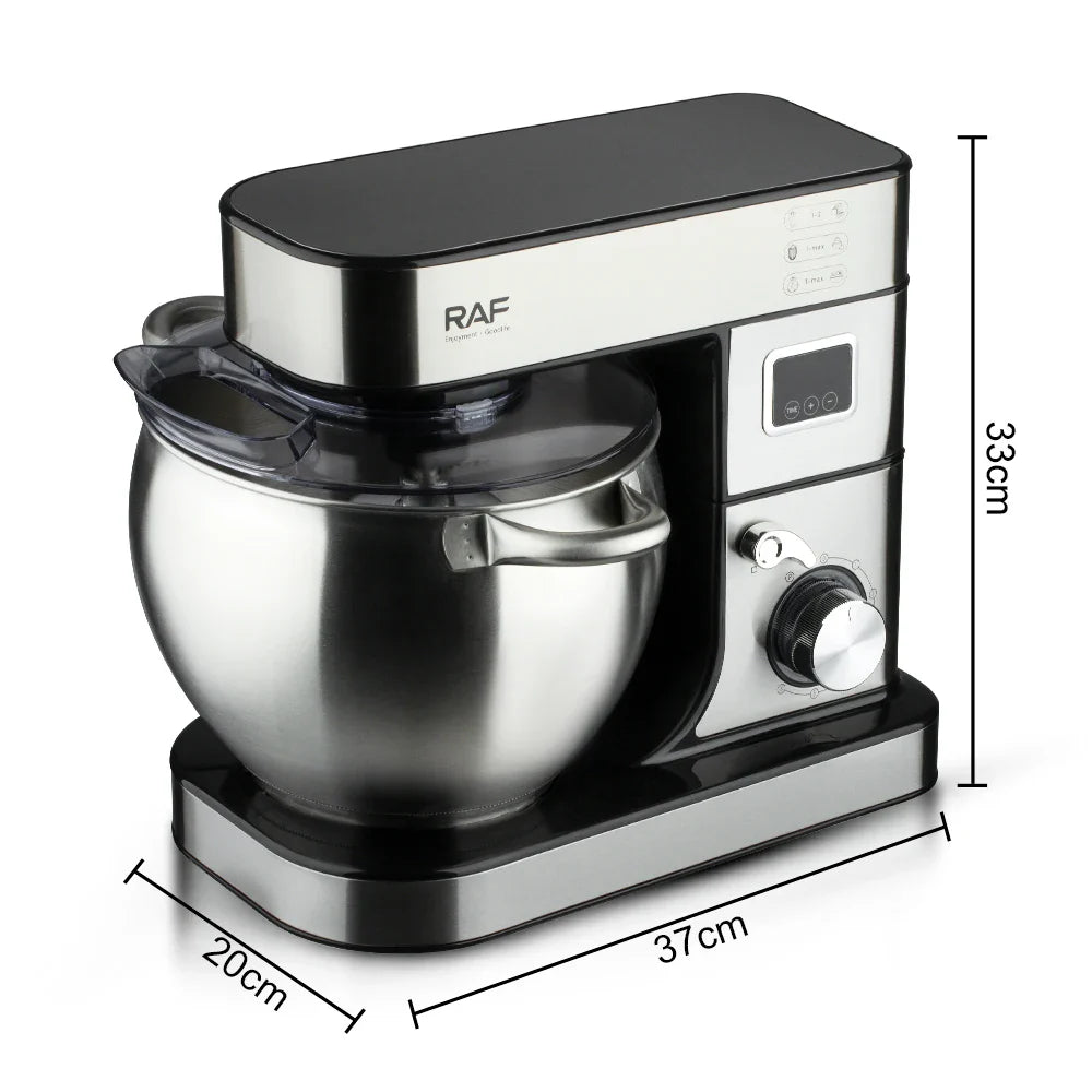 RAF 3-in-1 Stand Mixer – 12L Large Capacity, R.6603, Multifunctional Kitchen Dough Mixer