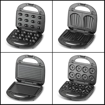 RAF 6-in-1 Grill Electric Toster with 6 Removable Panels R.541 Black
