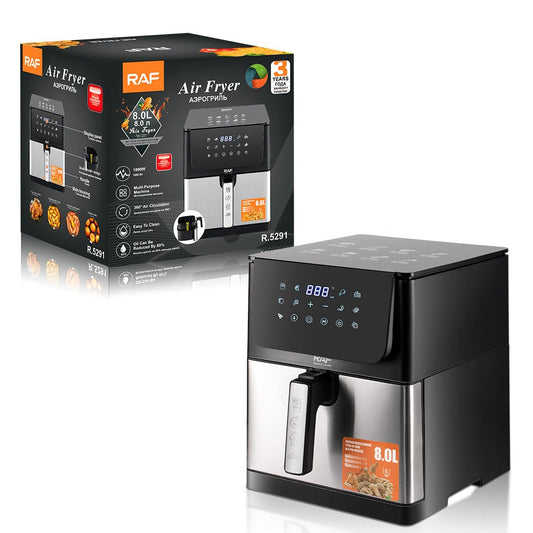 RAF Air Fryer  1800W  8.0L Capacity R.5291 Temperature Control