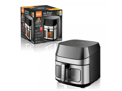 RAF Air Fryer, 1700 Watt, 8 Liter, Touch Digital Display, Black, R-5288