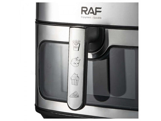 RAF Air Fryer, 1700 Watt, 8 Liter, Touch Digital Display, Black, R-5288