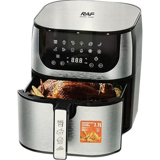 RAF Digital Air Fryer, 7.7 Liters, 1800 Watt, Silver- R.5261