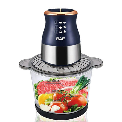 RAF Electric Food Processor 3L, 800W Professional Kitchen Processor – R.7020 Large Capacity