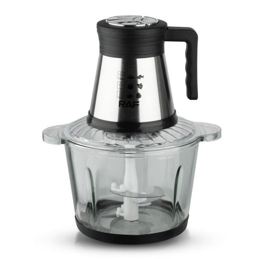 RAF Electric Food Processor & Chopper – 3L Glass Bowl, 800W, R.7037