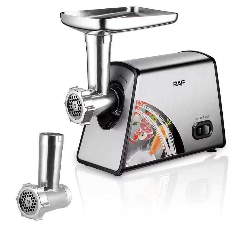 RAF Electric Meat Grinder – 2000W, Stainless Steel, High Power, R.3378