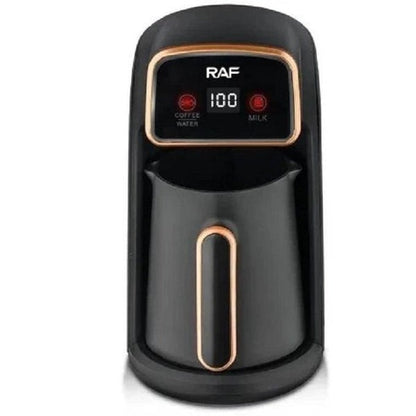 RAF R.117 Digital Turkish Coffee Maker – 600W, Black, Automatic Brewing Machine