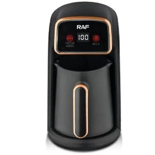 RAF R.117 Digital Turkish Coffee Maker – 600W, Black, Automatic Brewing Machine